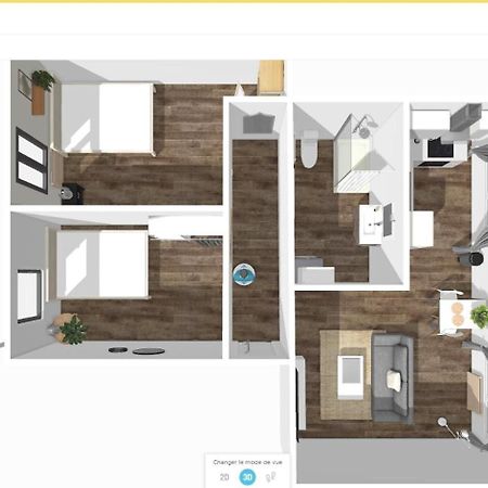 # Le 3 # Joli Appartement T3 Mulhouse Centre, Neuf, Calme Et Tout Equipe Kültér fotó