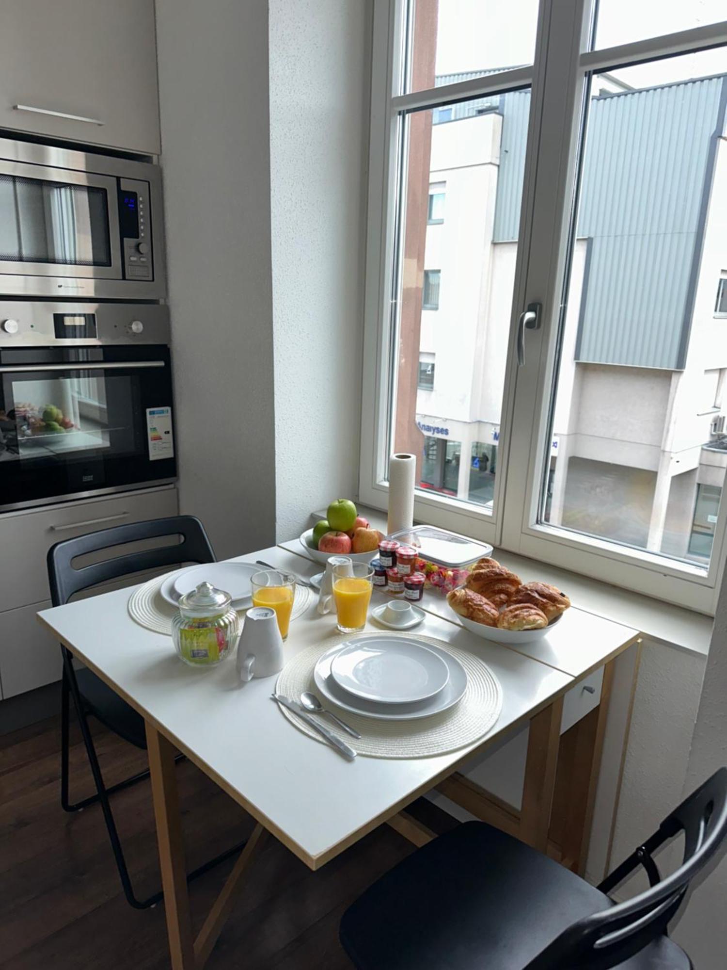 # Le 3 # Joli Appartement T3 Mulhouse Centre, Neuf, Calme Et Tout Equipe Kültér fotó